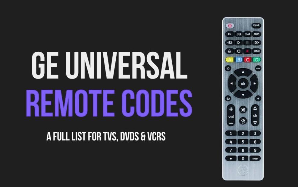 ge universal remote codes infographic