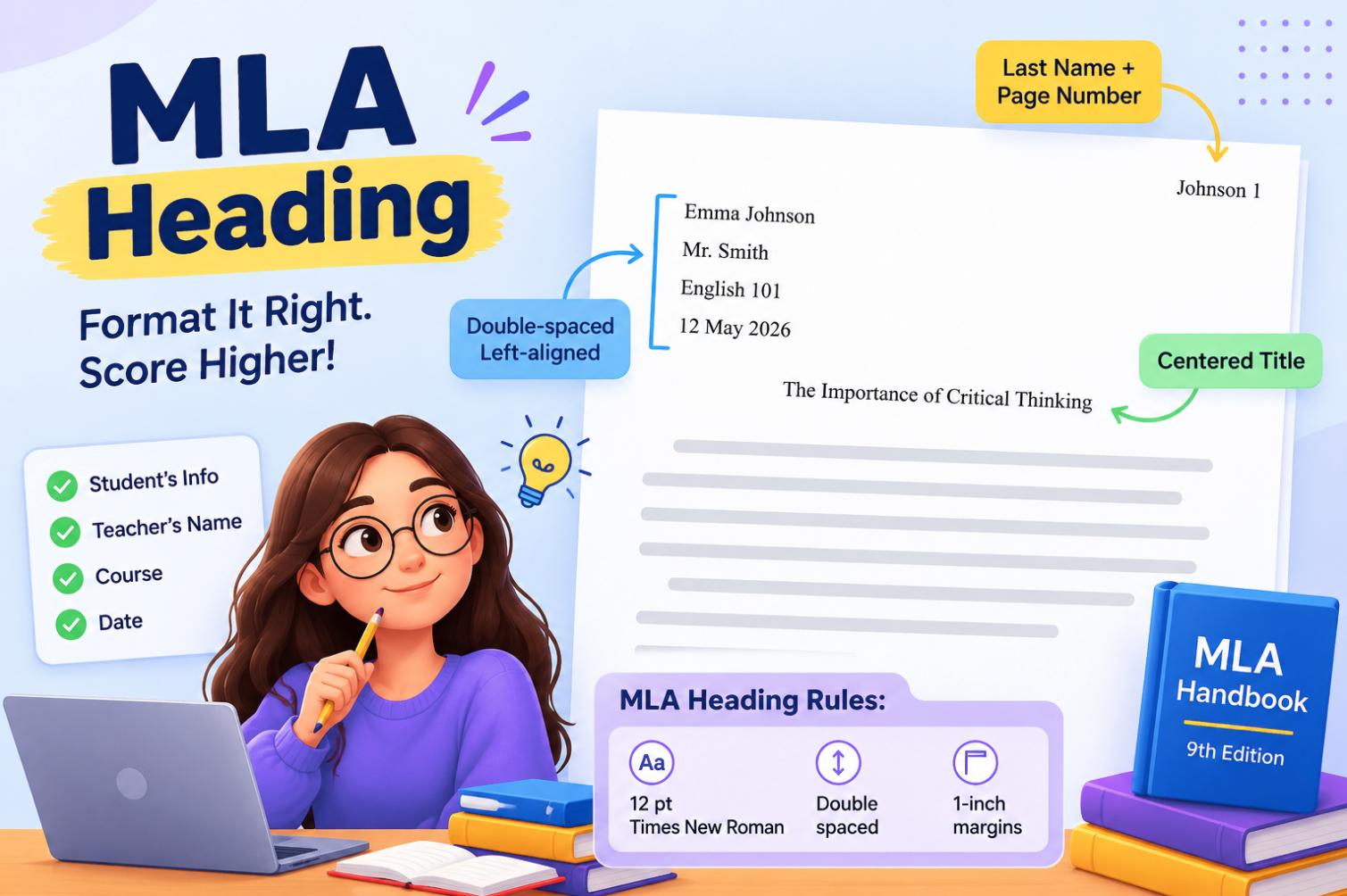 MLA Heading – The Correct Format and Common Mistakes