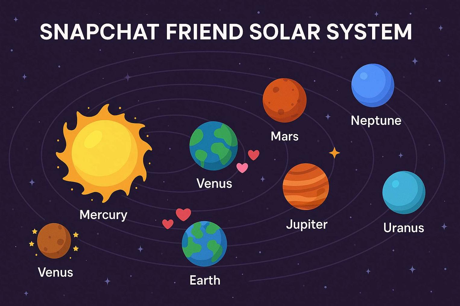 snapchat planets infographic