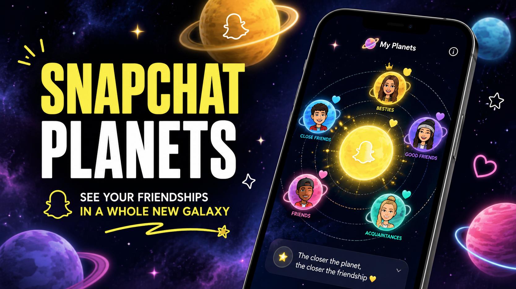 Snapchat Planets: What the Friend Solar System Really Shows